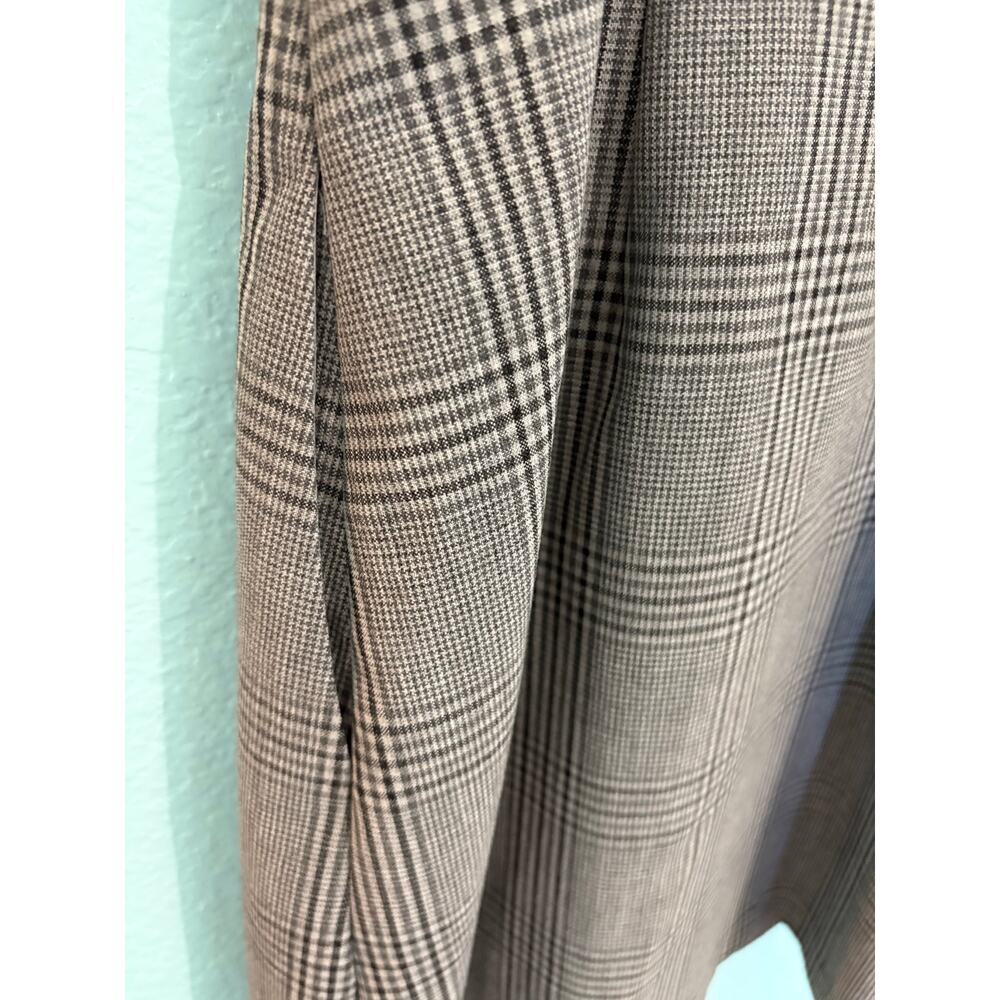 Wilfred Aritzia Isabelle Plaid Mini Dress Gray Black Size 2 Check 90s Sleeveless - Picture 5 of 8